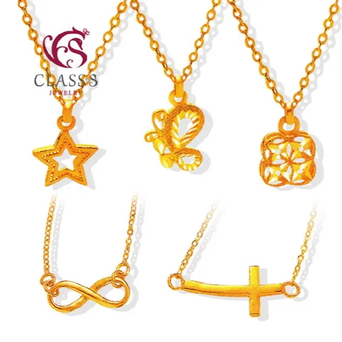 순금24K CHU 디자인3 별 십자가 데일리 목걸이 7.5g