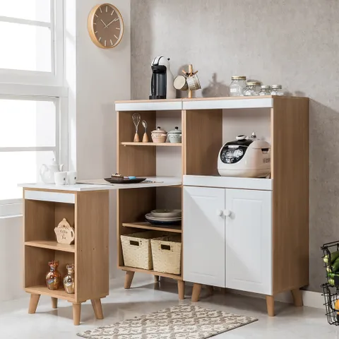 하이 식탁렌지대세트 주방가구 전자렌지대겸용식탁