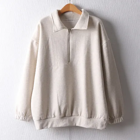 아이우먼 집업카라기모맨투맨 MOF920M112 빅사이즈