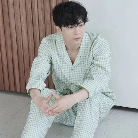 [하프클럽/알콩단잠]남성잠옷 고방체크 순면 파자마세트 편한 홈웨어 실내복