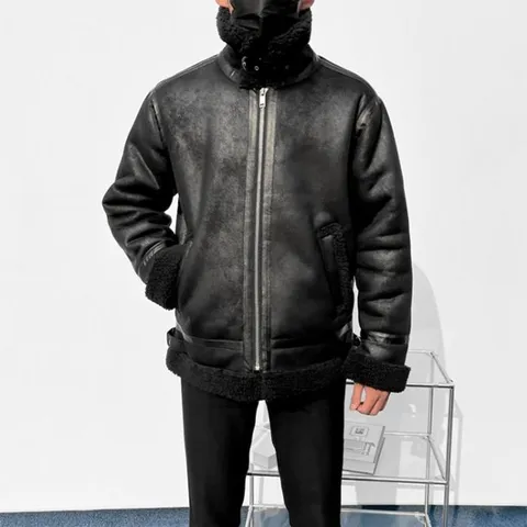 [브리치]  / 헤비루즈핏 남자무스탕 자켓   2color