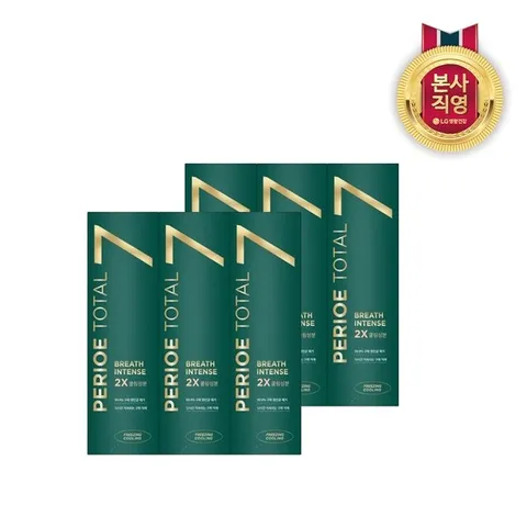 페리오 토탈7 인텐스 120g 프리징쿨링 x 6개