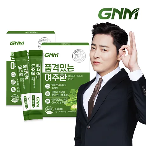 GNM 품격있는 100% 국산 여주환 스틱 2g 2박스 (총 60포)