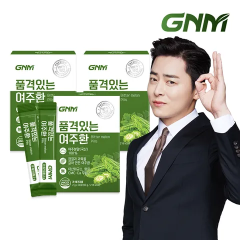 GNM 품격있는 국산 여주환 스틱 2g x 3박스 (총 90포) / 여주 분말 가루 100%