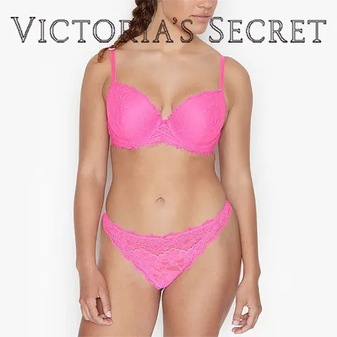 [할인/국내]빅토리아시크릿 드림 엔젤 레이스업 데미 브라팬티세트 03T3