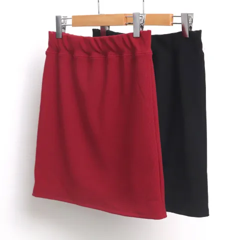 빅사이즈사랑해요 6535L201 골지 미니 스커트 WW