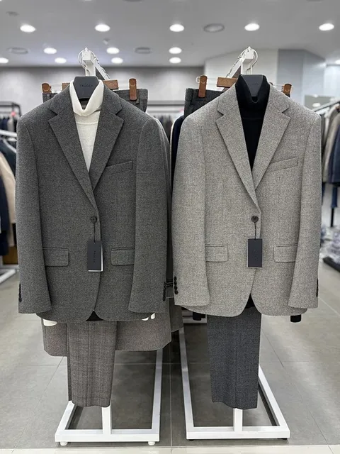 남성 봄 신축성 부드러운 캐주얼 콤비 자켓 4컬러 / 빅사이즈 115사이즈_JK