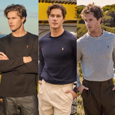 [비연동] U.S POLO ASSN. 긴팔 라운드 티셔츠 3종 남성