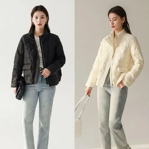 [하프클럽/모노무드] 캐쥬얼 데일리 캐주얼 오리털 점퍼 필수템 여성 덕 다