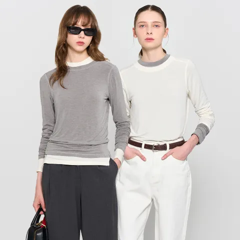 소프트 베이직 롱슬리브티 [4COL] /WBD3L01505