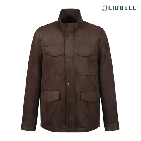 [최초가 299,000원] 리오벨 남성 배지터블가죽점퍼