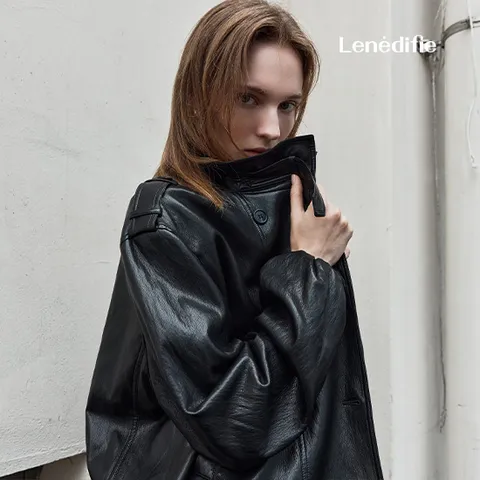 르네디피 26F/W Faux 레더 자켓