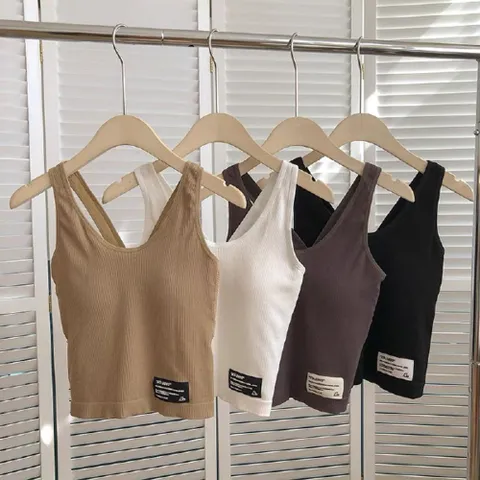 (이거찜) 크롭 패드 민소매티 캡나시 끈나시 나시 쿨링나시 여름나시 가을나시 나시티 크롭탑