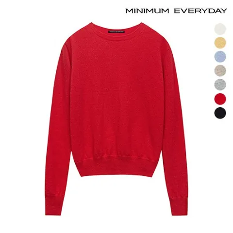 정상가89,000 | [미니멈 에브리데이]라운드넥 울 데일리 긴팔 니트 (EA3KT016D)