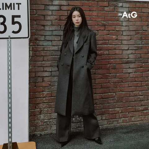 1-4.[방송중50%세일] 더엣지 울 캐시 블렌디드 롱코트