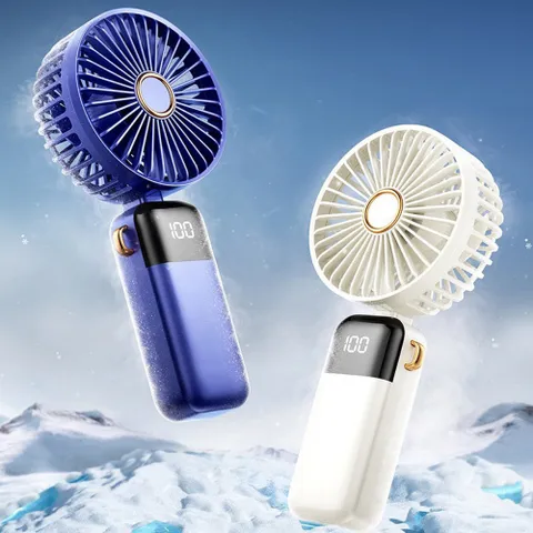 LED 휴대용 선풍기 5단조절 탁상용 접이식 무선 미니 핸디 넥풍기 손선풍기 손풍기