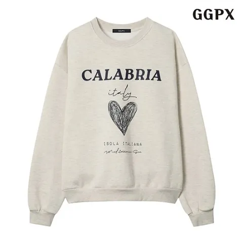 프린팅 기모 맨투맨 티셔츠 (GODLW017D)