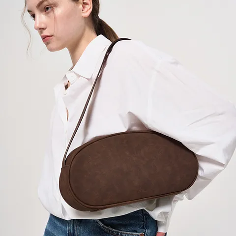 Stone bag suede brown