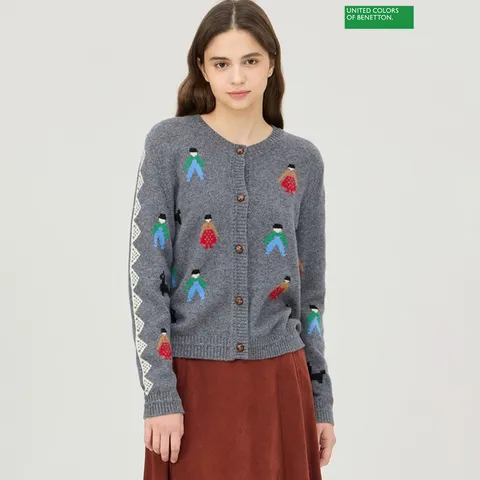 베네통 사람 인타샤 니트 가디건 BAKCA4561