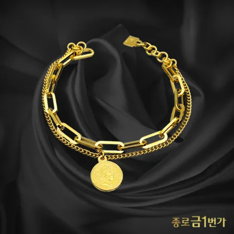 [종로금1번가] 여자 순금 팔찌 엘리자베스 클립  11.25g