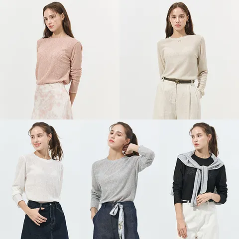 [하프클럽] 시어플리츠티셔츠5종세트