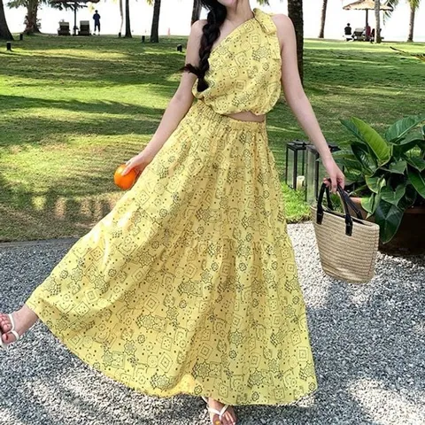 코코비치 여름 투피스 세트 휴양지 체형커버 K1237 비치웨어 바캉스룩 휴양지룩 휴양지셋업