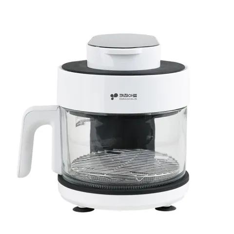 키친아트 글라스 에어프라이어 3.5L 에어프라이기 유리 소형 미니 AF40