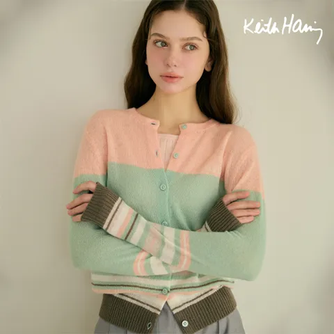 [앱1만원]키스해링 26SS 팔레트 가디건 2종