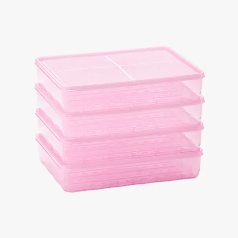 땡스소윤 냉동실 전용 밀폐용기 1호 4개