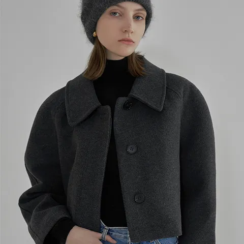 [나인] 울 코지 셋업 크롭 자켓JK-2769