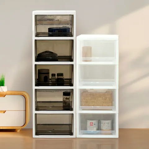 보노하우스 맥스 투명 플라스틱 서랍장 2단 3단 4단 5단 6단 틈새 수납장