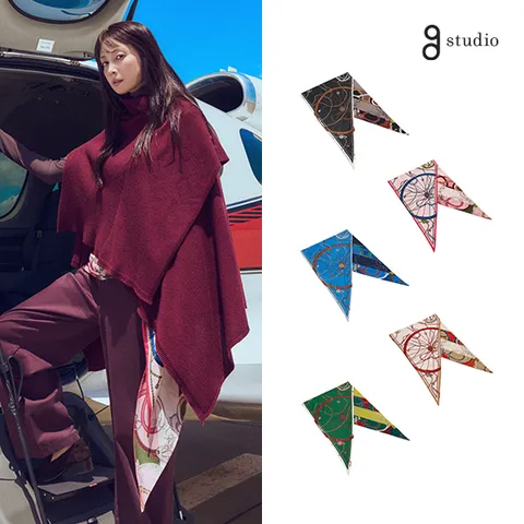 2-5. 지스튜디오 26FW 뉴클래식 울실크 로장지스카프