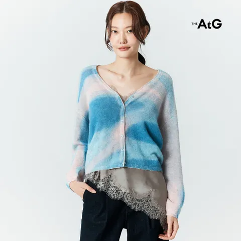 3-1[최초가79,900원]더엣지 26SS 알파카혼방 옴브레 가디건