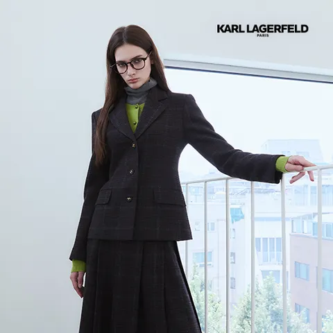 2-1 칼라거펠트 25FW 캐시미어블렌드 테일러드 자켓