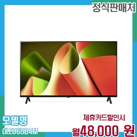 LG 스마트TV 올레드 4K UHD 65인치 OLED65B4M 60개월 월61000