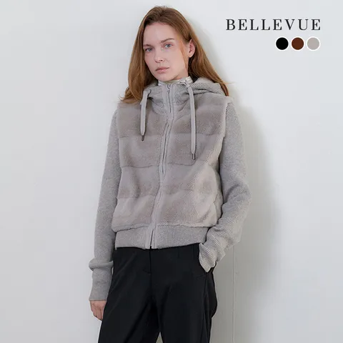 [온플] 벨뷰 25FW FAUX 퍼 후드 다운 점퍼
