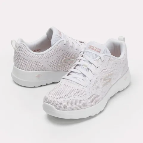[정가 103,000원] 스케쳐스 운동화 고워크 조이 여성 런닝화 화이트/로즈골드 124640WTRG
