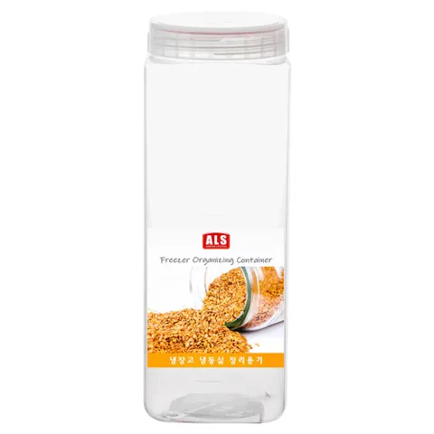 냉장냉동실 정리 밀폐 용기 - 사각 1700ml 냉동실 정리 사각밀폐용기 플라스틱 다용도