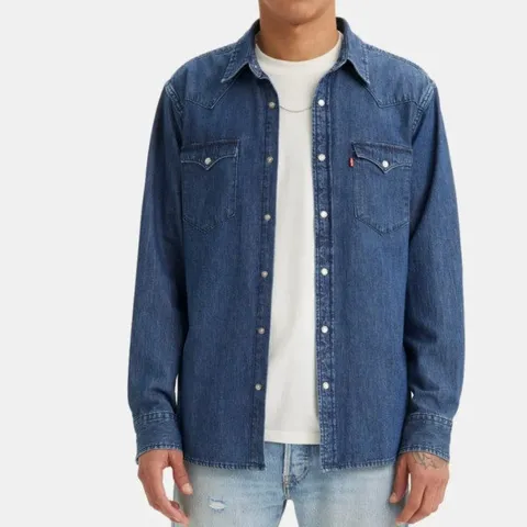 웨스턴 데님 진청셔츠 남방 85745-0073_KG