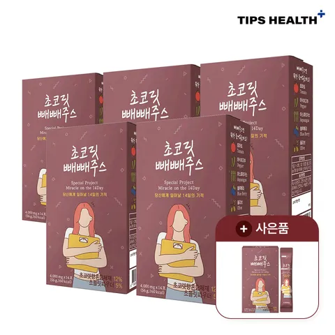 팁스헬시 빼빼주스 초코 5+1 84포