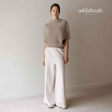 3-3 애드아보아 25FW 울 블렌디드 플레어 팬츠