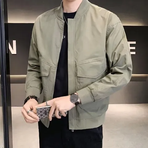 쿨샵 남성 캐주얼 블루종 댄디스타일 봄자켓 포켓재킷 남성자켓 남성오버핏자켓 청재킷