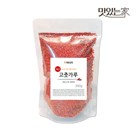 50년전통 대현상회 국산 고춧가루 양념용(굵은입자) 보통매운맛