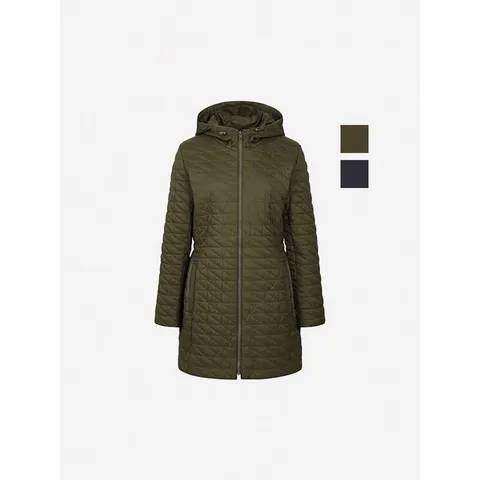 [하프클럽] 여성 경량 퀄팅 후드 롱 패딩점퍼 (NUI665)