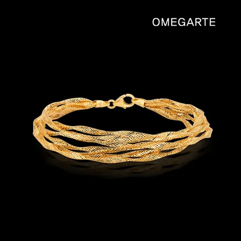 [OMEGARTE]18K 이태리 골드웨이브 팔찌(5줄)