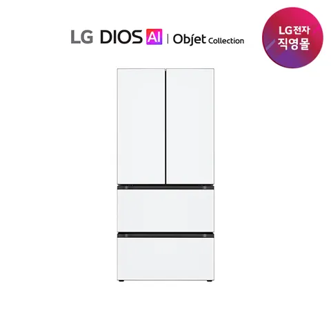 LG 디오스 AI 오브제 김치톡톡 4도어 김치냉장고 491L Z495MQQ212