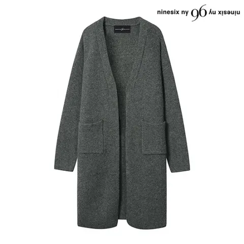 투 포켓 루즈핏 오픈 울 니트 롱 가디건 (NO4CK010L0)