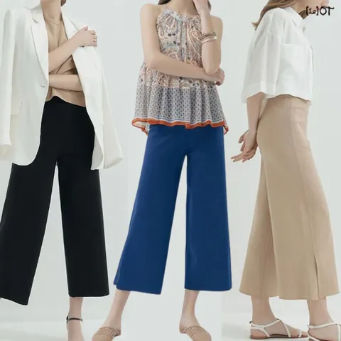 [최초가 78000원]3SET [르오트] 워셔블 썸머 니트팬츠 3종세트