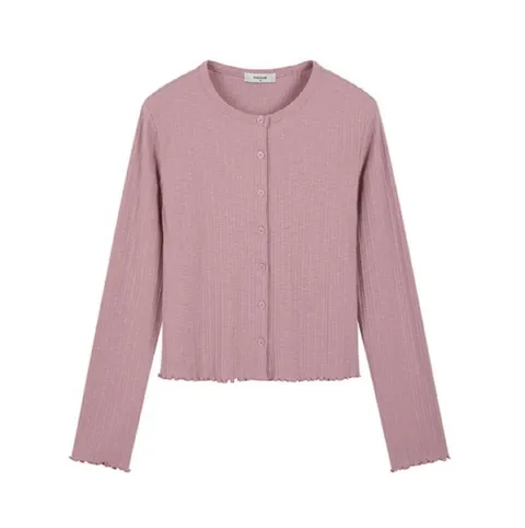 여성 크롭 라운드 가디건 PHE3TC2400