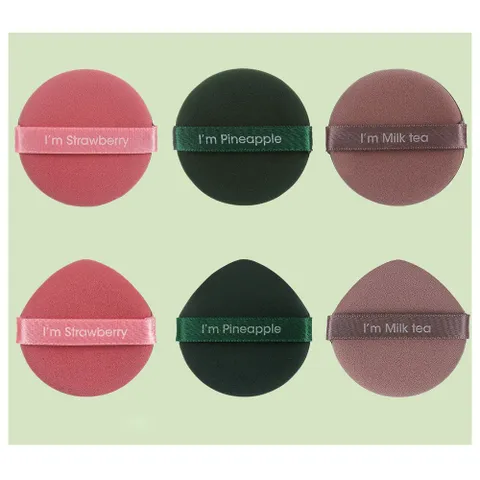 (모음전) 쿠션 퍼프 7p세트 원형쿠션퍼프 물방울쿠션퍼프 에어쿠션퍼프 쿠션팩트퍼프